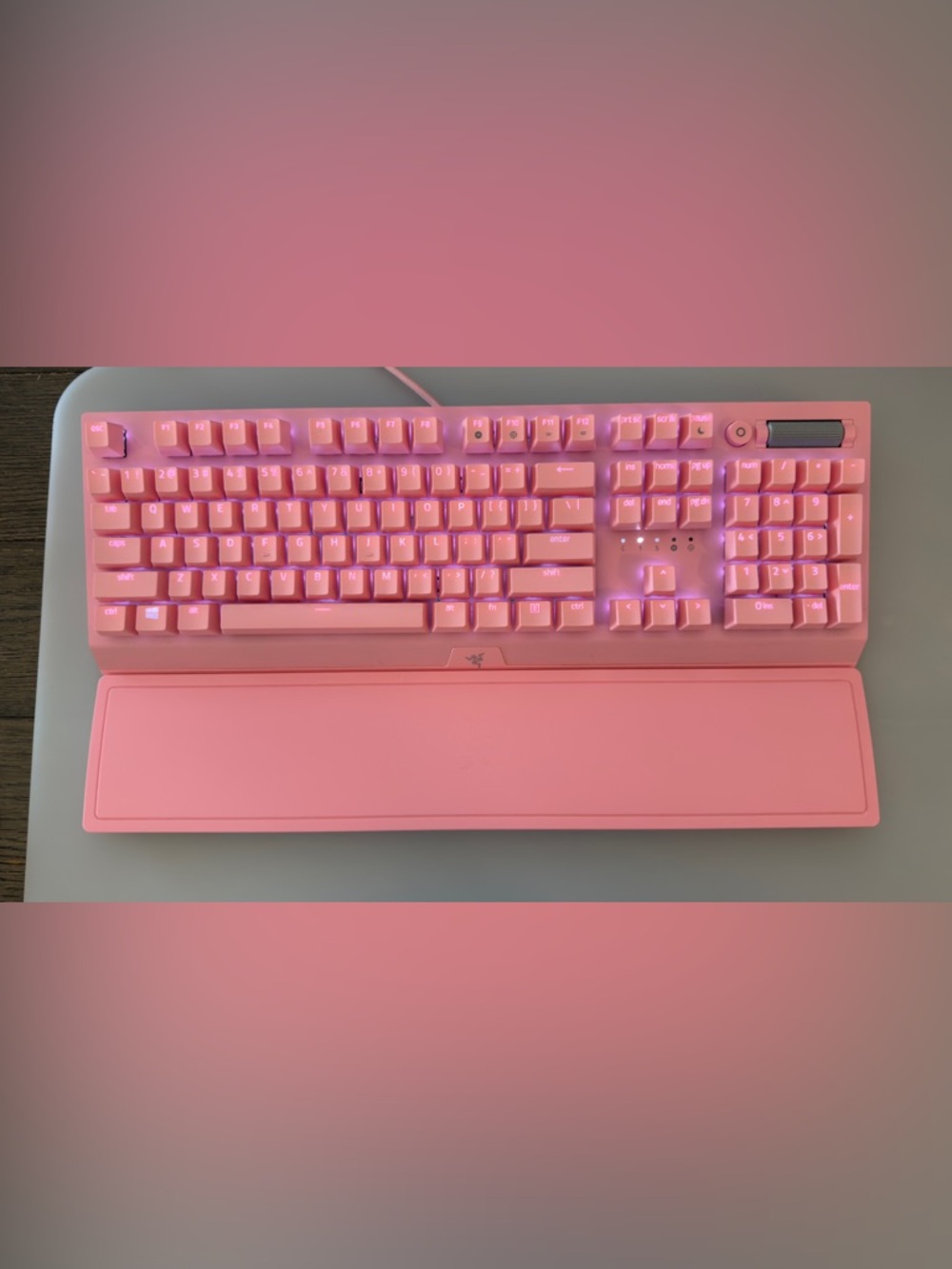 Razer BlackWidow V3 Quartz Pink Mechanical Gaming Keyboard excellent condition!